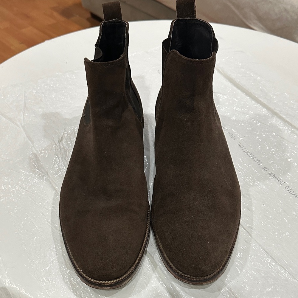 Men's Brown Suede Chelsea Boots